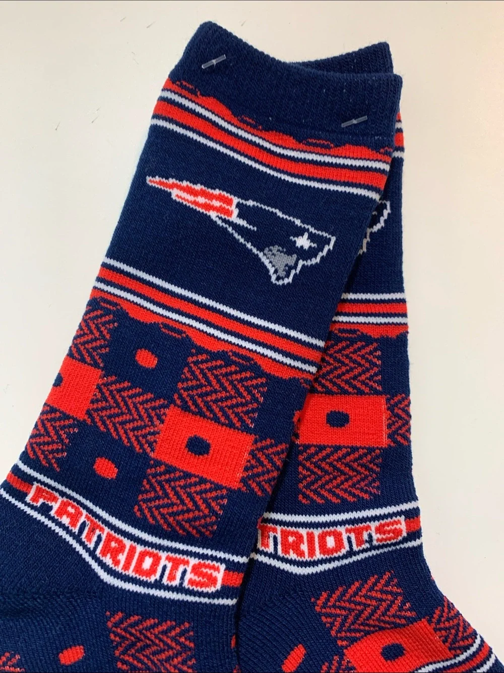 New England Patriots Heavy Casual Crew Socks